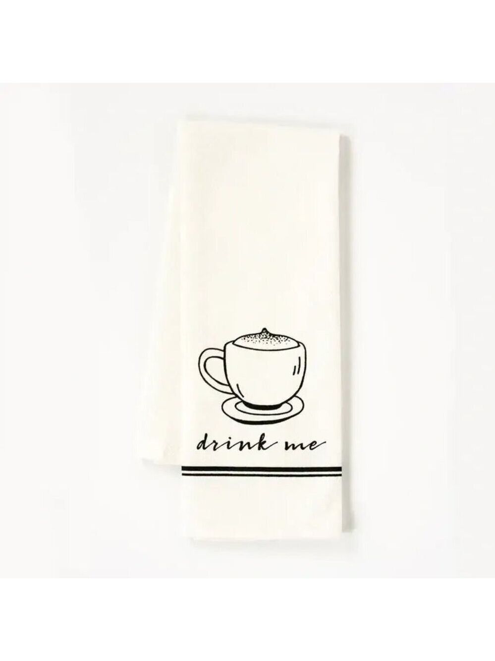 ($6) Drink Me Tea Towel
